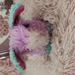 Scruffy Luvs Plush Mermaid Puppy With Heart Clip Preowned Small Stuffed Toy